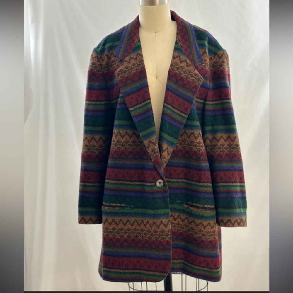 Vintage 90s oversized southwestern woman’s blazer - size XXl